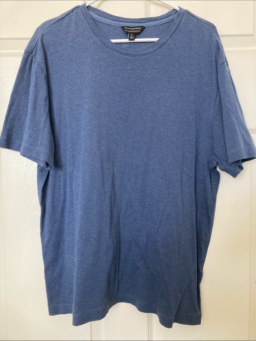 Banana Republic Men’s Short Sleeve Crew Tee - Blue Heather